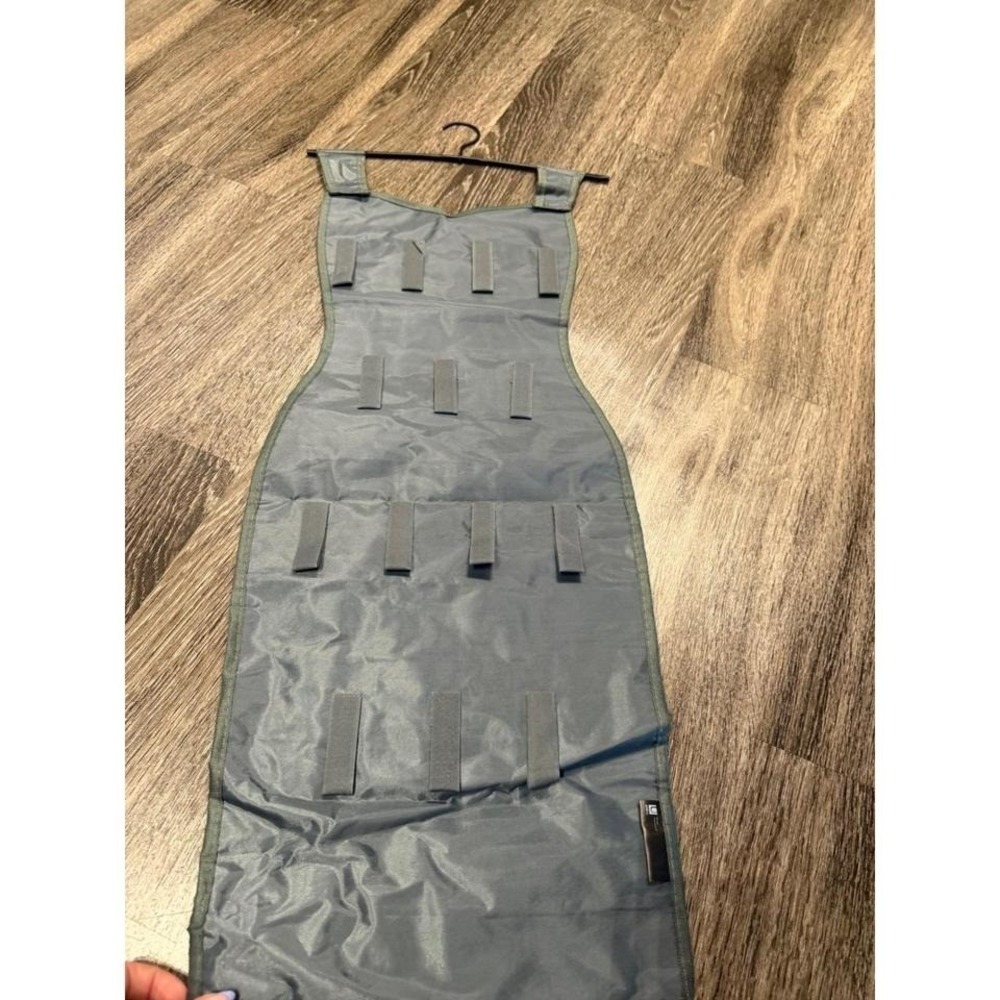 Umbra Little Black Dress Hanging Jewelry Organizer Double Sided Gray Storage